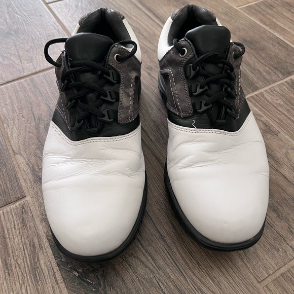 FOOTJOY GOLF SHOES White/Grey/Black 54282 sz 10 - Picture 2 of 9